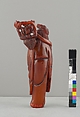 Standing Figure of Daoist Immortal (He Siengu), Amber, China