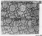 Seven-Panel Buddhist Monk’s Vestment (Shichijō kesa) with Peony Arabesque, Twill-weave silk with gold supplementary weft patterning (kinran), Japan