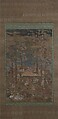Death of the Historical Buddha (Nehan-zu), Hanging scroll; ink, color, and gold on silk, Japan