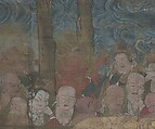Death of the Historical Buddha (Nehan-zu), Hanging scroll; ink, color, and gold on silk, Japan