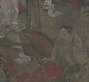 Death of the Historical Buddha (Nehan-zu), Hanging scroll; ink, color, and gold on silk, Japan