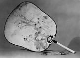 Fan, Unidentified artist, Ivory (handle), paper and bamboo, China