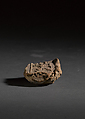 Fragment of a casting mold with dragon motif, Earthenware, China