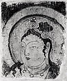 Bodhisattva, Water-based pigment on mud plaster, Xinjiang Uyghur Autonomous Region