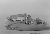 Boat, White jadeite, China