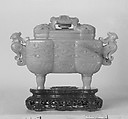 Incense Burner on Stand, Jade (nephrite), China