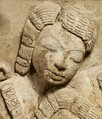 Relief Depicting an Assembly of Noblemen, Stucco, Central Thailand