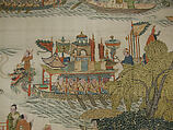 Dragon-boat festival performance, Unidentified artist Chinese, Silk and metal thread tapestry (kesi), China