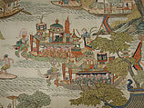 Dragon-boat festival performance, Unidentified artist Chinese, Silk and metal thread tapestry (kesi), China