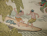 Dragon-boat festival performance, Unidentified artist Chinese, Silk and metal thread tapestry (kesi), China