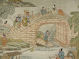 Dragon-boat festival performance, Unidentified artist Chinese, Silk and metal thread tapestry (kesi), China