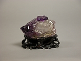 Covered box, Amethyst quartz, China