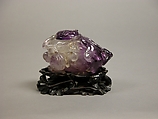 Covered box, Amethyst quartz, China