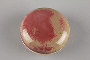 Box for Seal Paste, Porcelain with peachbloom glaze, China