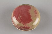 Box for Seal Paste, Porcelain with peachbloom glaze, China