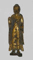 Standing Buddha, Gilt bronze, China