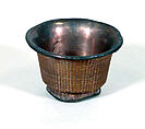 Cup, Lacquer, bamboo exterior, China