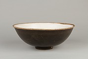 Bowl, Porcelain with black and white glaze (Ding-type ware), China