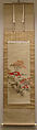 Maple Viewing at Kai'anji Temple, Shibata Zeshin (Japanese, 1807–1891), Hanging scroll; ink and color on silk , Japan