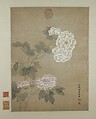 Flowers, Qian Weicheng Chinese, Hanging scroll; ink and color on paper, China