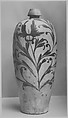 Meiping vase with flowers, Stoneware painted in black over white slip (Cizhou ware type), China