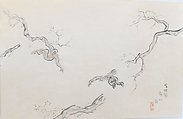 Monkeys, Miki Suizan (Japanese, 1887–1957), Ink, wash, color on paper, Japan