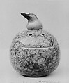 Censer with Kingfisher Knob, Eiraku Hozen  Japanese, Faience with enamels (Kyoto ware), Japan