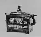 Censer with cover, Porcelain decorated with colored enamels (Arita ware, Imari type), Japan