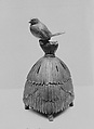 Censer in Form of a Sparrow Atop a Rice Rick, Stoneware covered with glaze (Bizen ware), Japan