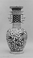 Vase, Porcelain, craquelé glaze with enamels (Izumo ware), Japan