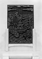 Desk screen on stand, Lacquer, China