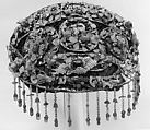 Manchu Woman's Headdress, Semi-precious stones, imitation pearls, feathers, China
