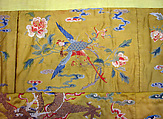 Valance, Silk, metallic thread;  on silk, China