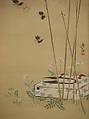 Garden Scene, In the Style of Shibata Zeshin (Japanese, 1807–1891), Hanging scroll; ink and color on silk, Japan