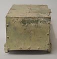 Model of a storage box, Earthenware with lead glaze, China