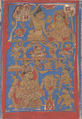 Leaf from a Kalpa Sutra (Jain Book of Rituals), Bhadrabahu (Indian, died ca. 356 BCE), Ink, opaque watercolor, and gold on paper, India (Gujarat)