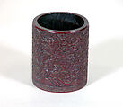 Brush holder, Wood, lacquer, China