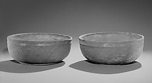 Bowl, Earthenware with traces of pigment, China