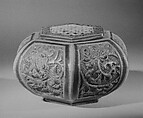 Incense Burner, Openwork cover; panels covered with enamels and containing decorations in relief, in colored enamels (Awata ware), Japan