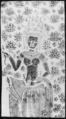 Rubbing of an Apsaras (Dancer), Ink on paper, Cambodia