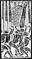Rubbing of a Defiling Army, Ink on paper, Cambodia
