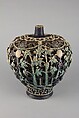 Openwork vase with plants, Stoneware with polychrome glazes (Fahua ware), China