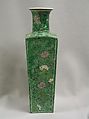 Vase (one of a pair), Porcelain painted in overglaze famille verte enamels, China