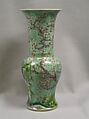 Vase, Porcelain decorated in famille verte enamels, China