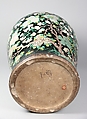 Covered Jar, Porcelain painted in overglaze polychrome enamels (Jingdezhen ware, famille noir), China