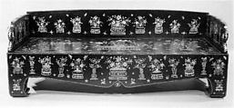 Sofa (Kang), Lacquered wood with inlay, China