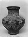 Vase with animals, Earthenware with pigment, China