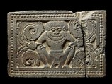Socle for a Dharmachakrastambha (Wheel of the Law) Pillar with Squatting Lion-Headed Figures, Sandstone, Central Thailand