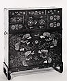 Chest decorated with phoenixes, colored roundels (taegeuk), and flowers, Lacquered wood with inlaid mother-of-pearl, tortoiseshell, ray skin, and brass wire; brass fittings, Korea