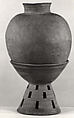 Large vessel with stand, Stoneware, Korea